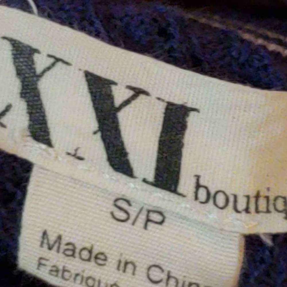 Knit Cropped Cardigan - Blue - Picture 3 of 3
